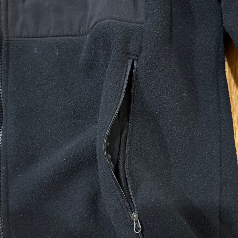 The North Face Denali Black Fleece Jacket With Hood Womens XL - Picture 4 of 5